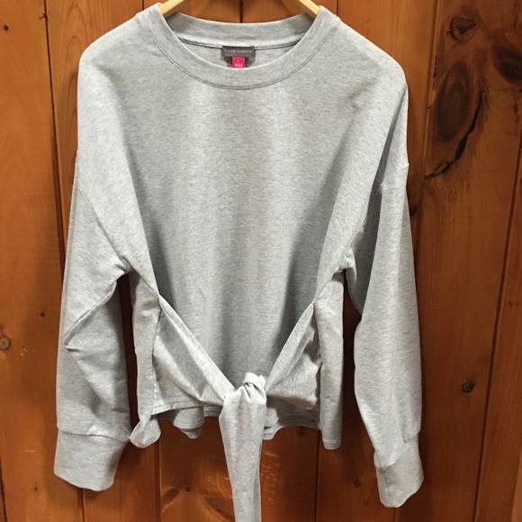 Vince Camuto Tops - Vince Camuto Front Tie Sweatshirt